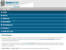 Tablet Screenshot of drain-doctor.com